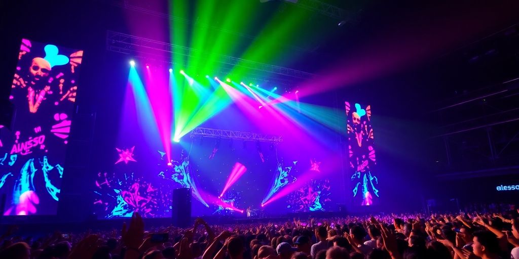 Alesso Performing Live At A Concert In Kuala Lumpur.